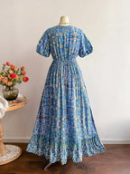 Plus Size Short-Sleeve Floral Print Dress