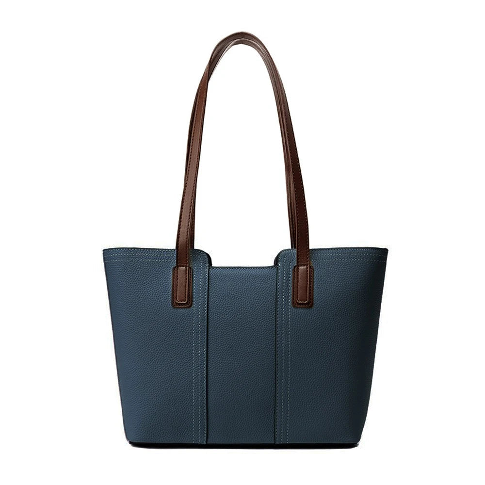 Sac fourre-tout de travail en cuir véritable pour femme grand format classique
