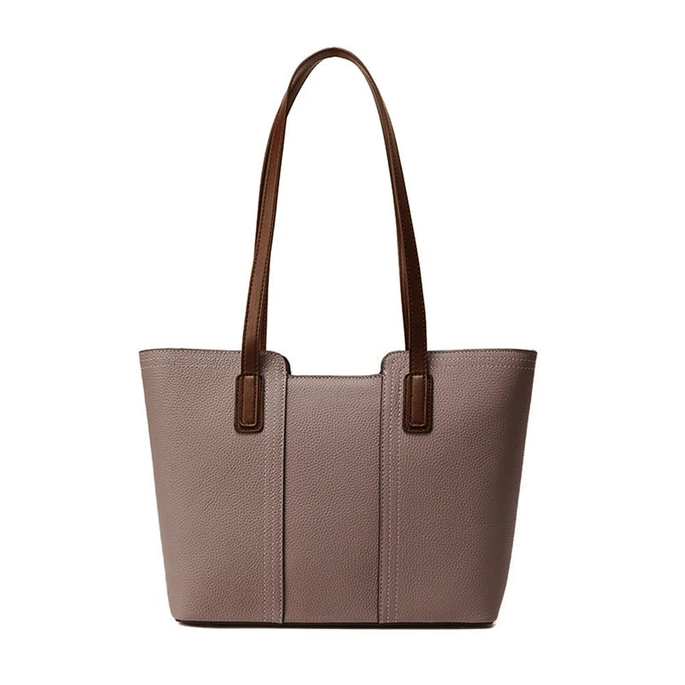 Sac fourre-tout de travail en cuir véritable pour femme grand format classique