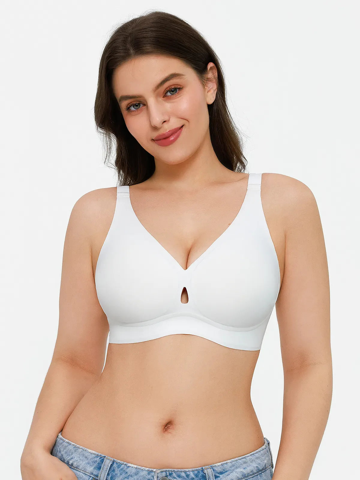 Soutien-gorge sans coutures avec support en gel et maintien des contours