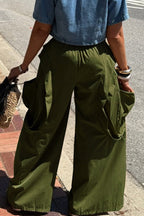Women's Street-Style Loose Wide Leg Trousers With Pockets