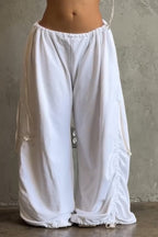 Women's Casual Waist Hem Drawstring Loose Pants