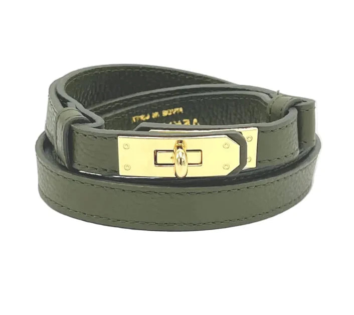 2026 Ermione, Ceinture en Cuir Véritable
