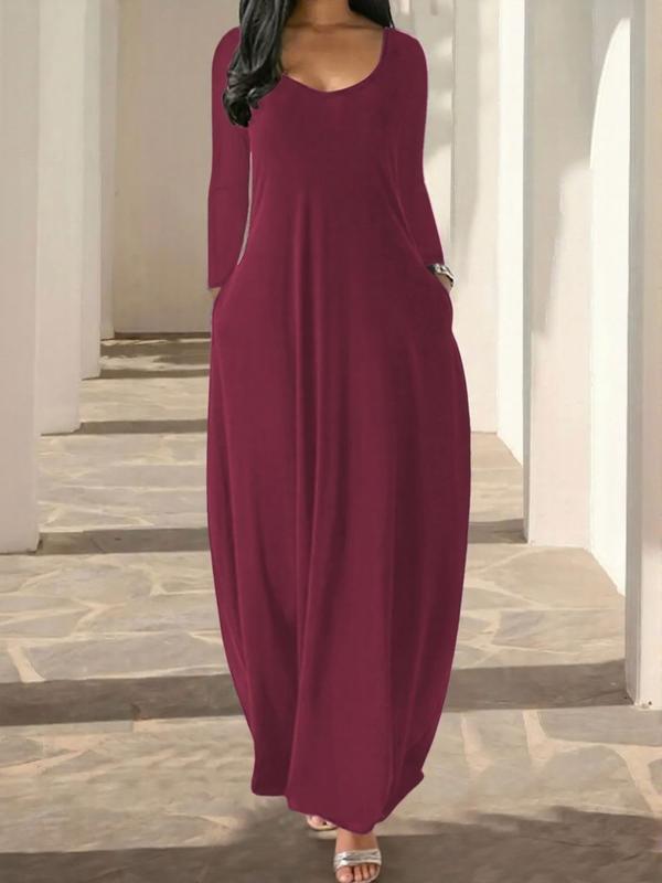 Chemise de nuit longue pour femme, imprimé léopard café, vêtements de nuit décontractés à manches longues et col rond avec poches, vêtement d'intérieur doux et confortable pour toutes les saisons