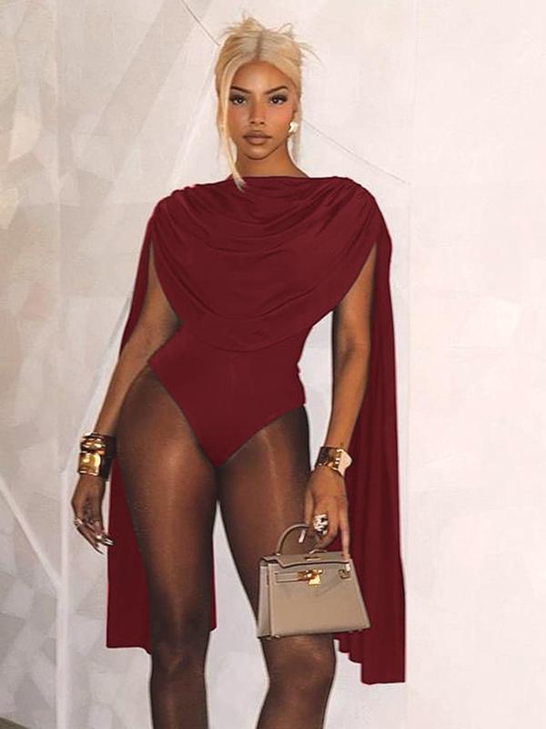 Body une pièce femme de couleur unie, body moulant décontracté à col bénitier tendance et minimaliste pour les soirées, vêtements d'été pour femmes, prêt-à-porter féminin