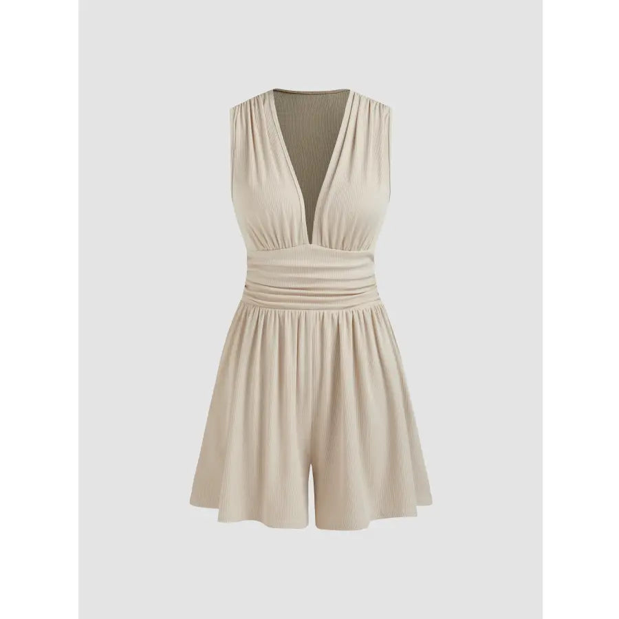 Combinaison bustier à col en V pour femme, printemps/été