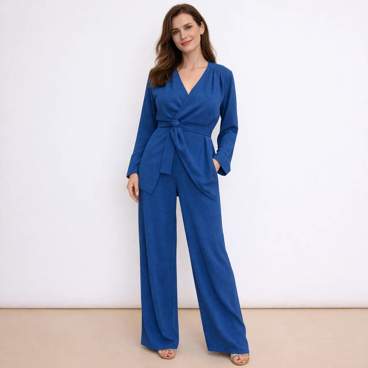 Ensemble pantalon et haut cache-cœur