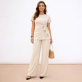 [2026] Lea, Completo Con Pantalone Fluido E Maglia Con Fiocco