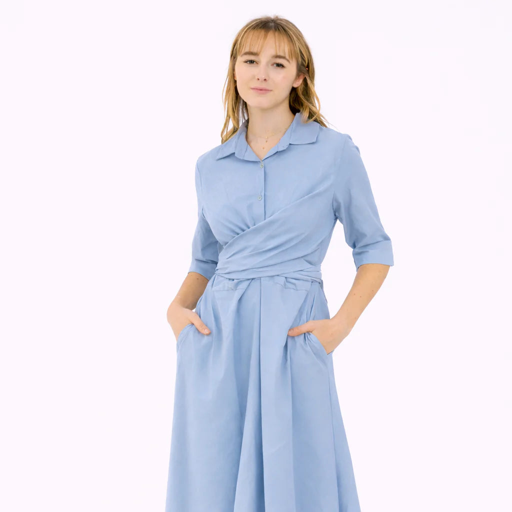2026 Bea, Robe Longue Ceinturée À La Taille