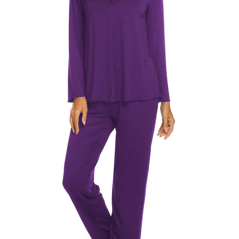 Ensemble de pyjama pour femme 2 pièces Tenue d'intérieur Pyjama Automne Hiver