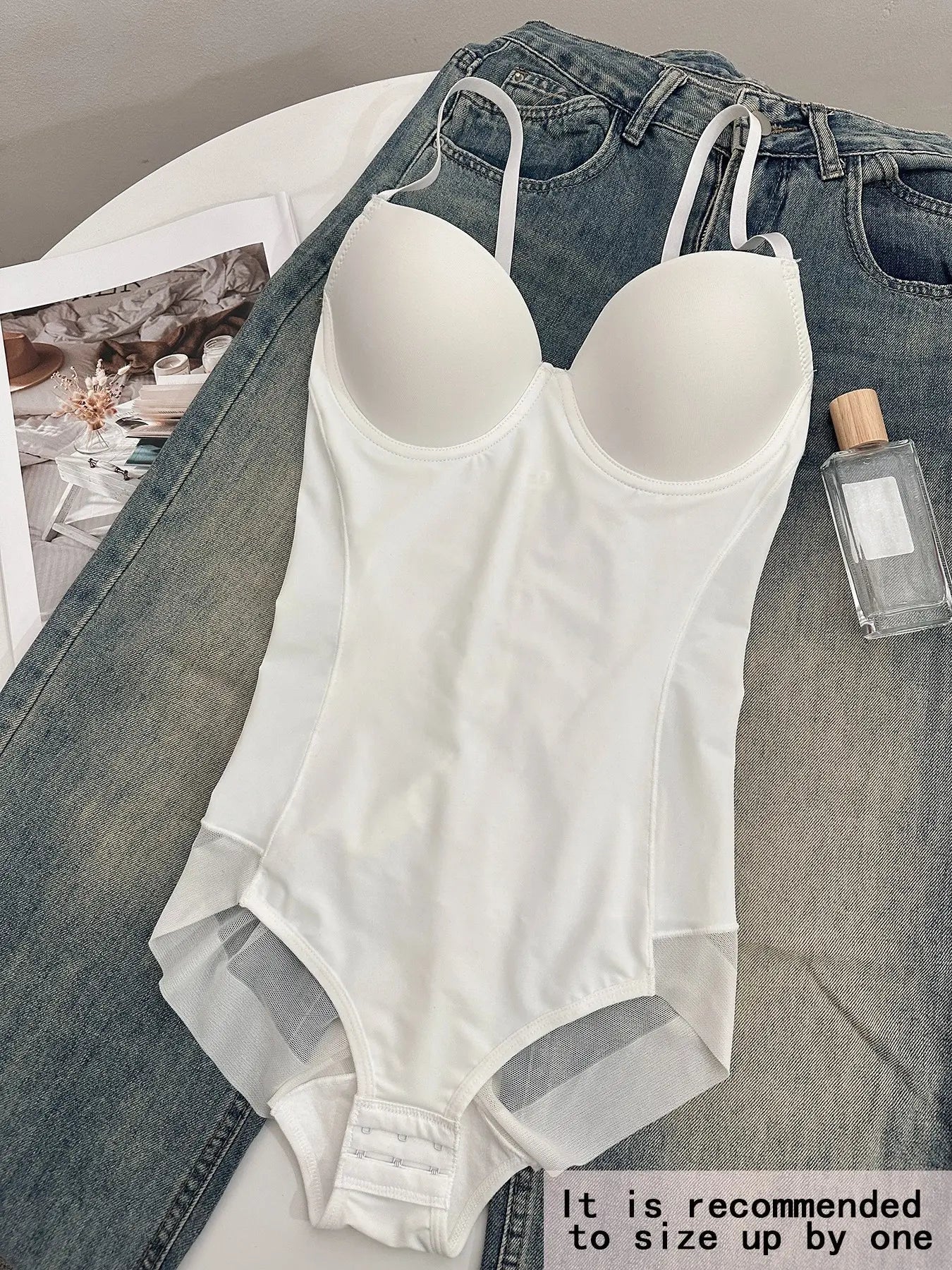 Justaucorps gainant femme avec soutien-gorge et bretelles réglables, effet amincissant sculptant, du XS au XXL pour toutes les saisons