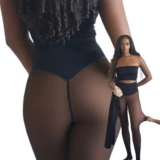 NOUVELLE BANDE DE COMPRESSION ET OPTION UNE SEULE COUTURE ! LE COLLANT DOUBLÉ DE POLAIRE MAGIQUE ORIGINAL - DU XXS AU 3XL - 4 NUANCES - PIEDS FERMÉS - Collant polaire disponible en grandes tailles et en fourrure claire à brune