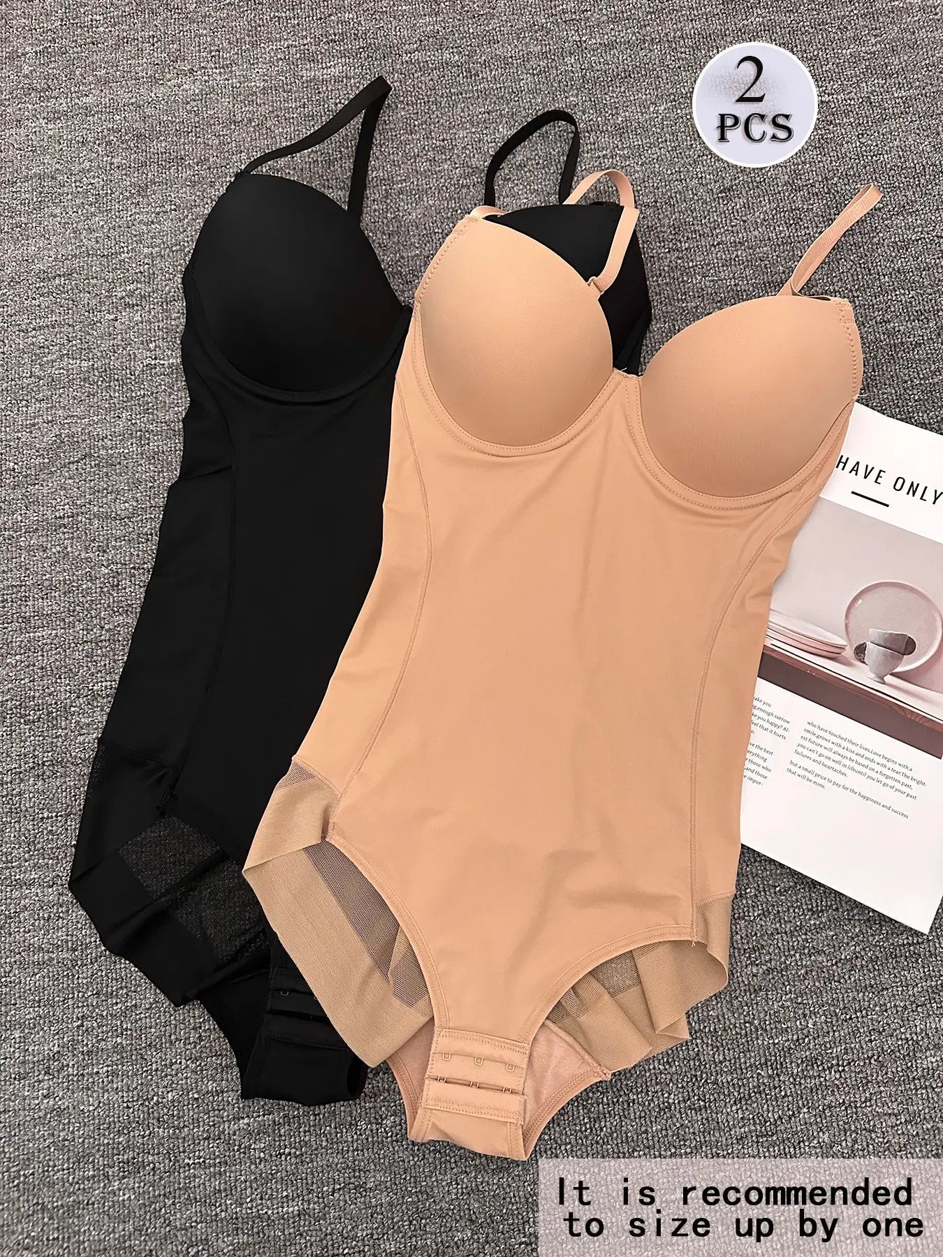 Ensemble Bodysuit Amincissant Froncé pour Femme, Design Fin Sans Bretelles, Parfait pour les Robes de Soirée, Sous-vêtement Confortable Toutes Saisons