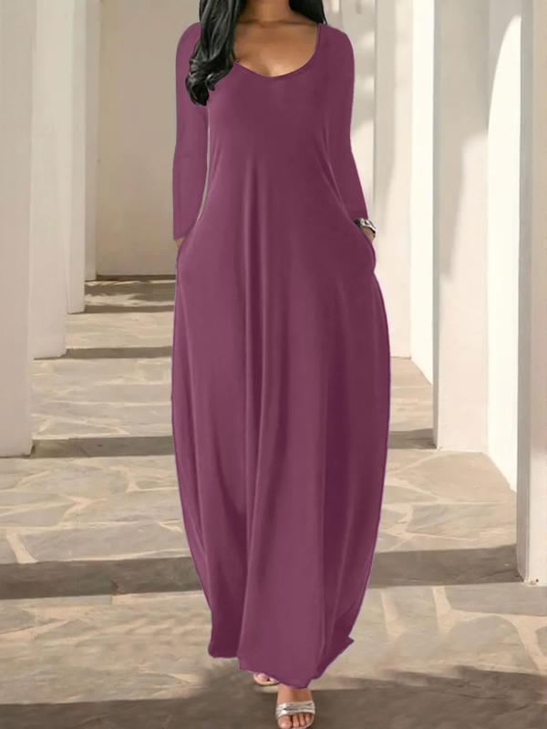 Chemise de nuit longue pour femme, imprimé léopard café, vêtements de nuit décontractés à manches longues et col rond avec poches, vêtement d'intérieur doux et confortable pour toutes les saisons