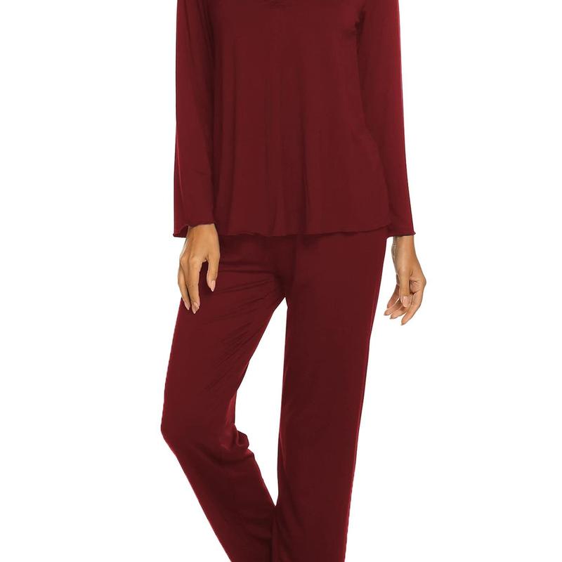 Ensemble de pyjama pour femme 2 pièces Tenue d'intérieur Pyjama Automne Hiver