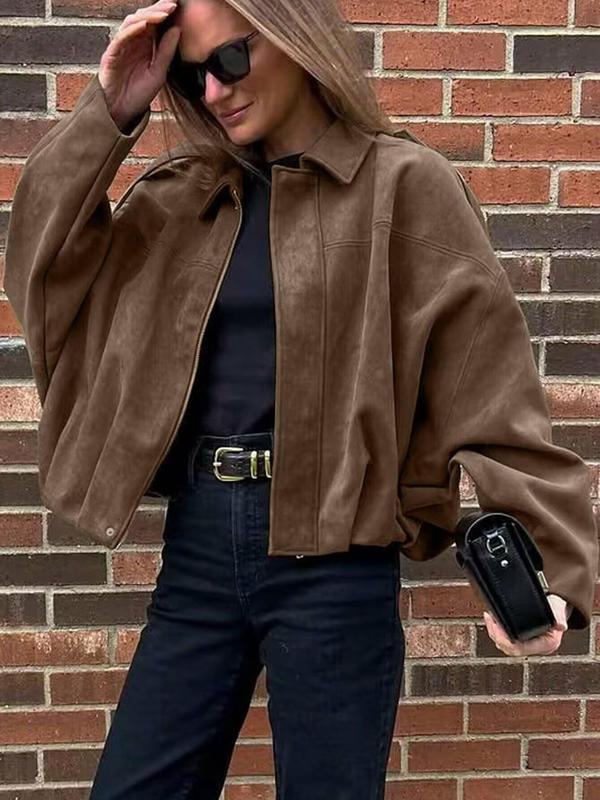 Aviator Jacket Woman, New In Coats And Jackets, Casual Zip Up Jacket Women's Winter Jacket, Oversized Pilot Jacket Cropped Fit, 2025 Streetwear Short Jacket Woman, Outerwear