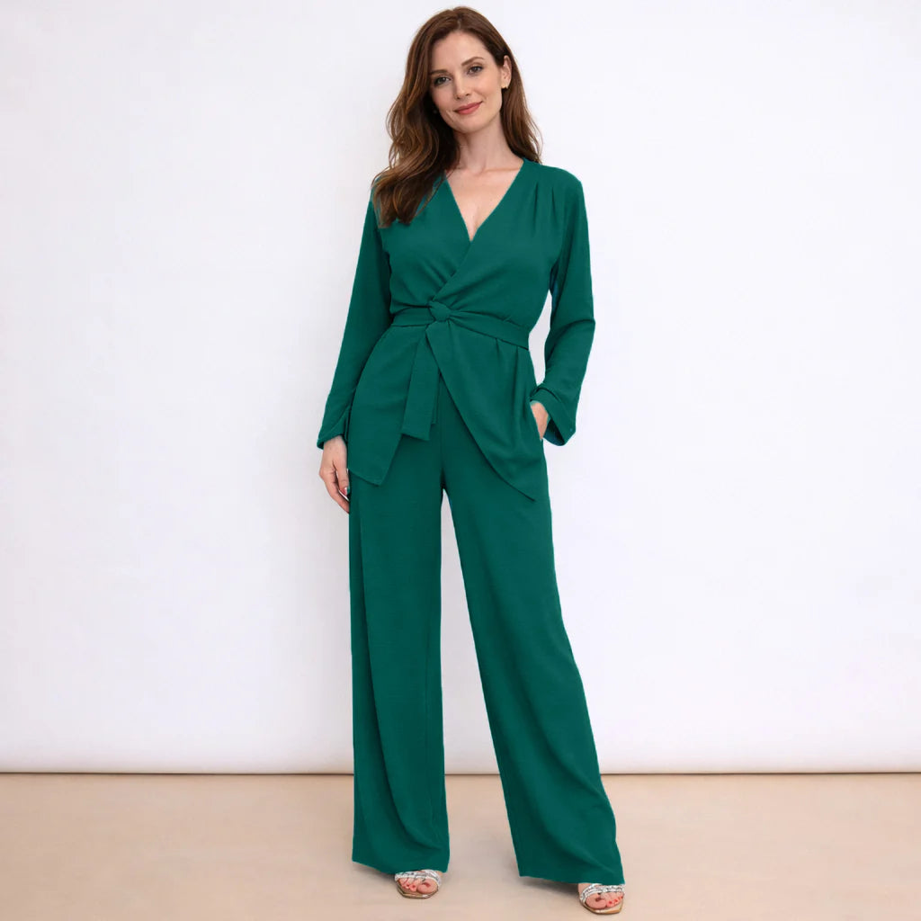 Ensemble pantalon et haut cache-cœur