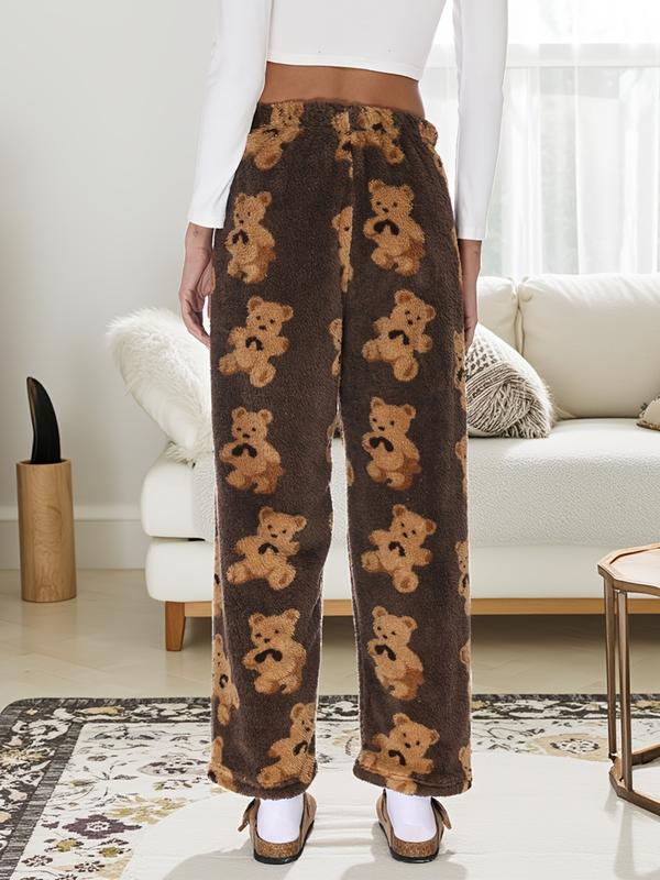 Pantalon décontracté d'hiver à carreaux, neuf, vintage, élastique, droit, ample, épais et chaud, confortable et élégant pour temps froid