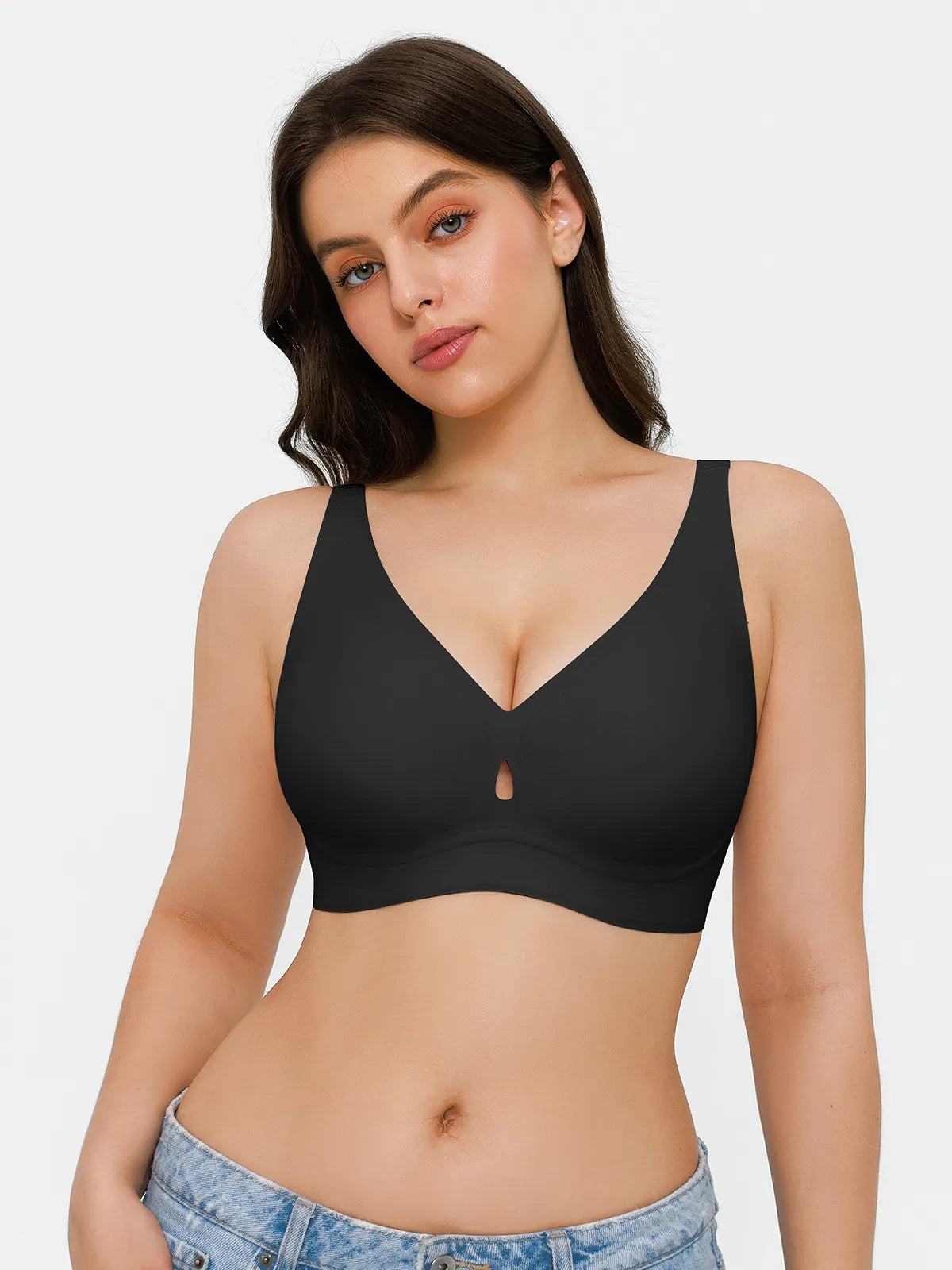 Soutien-gorge sans coutures avec support en gel et maintien des contours