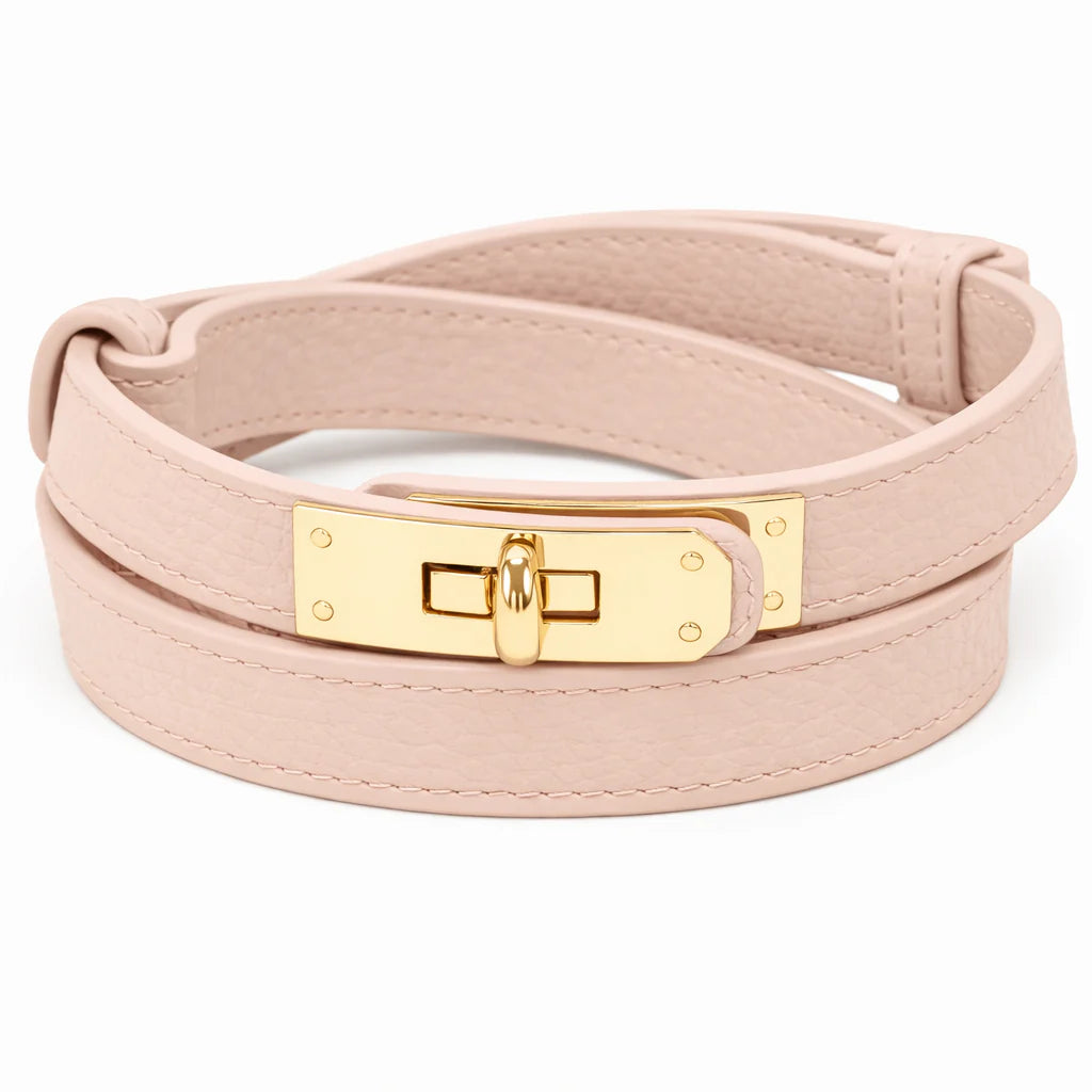 2026 Ermione, Ceinture en Cuir Véritable