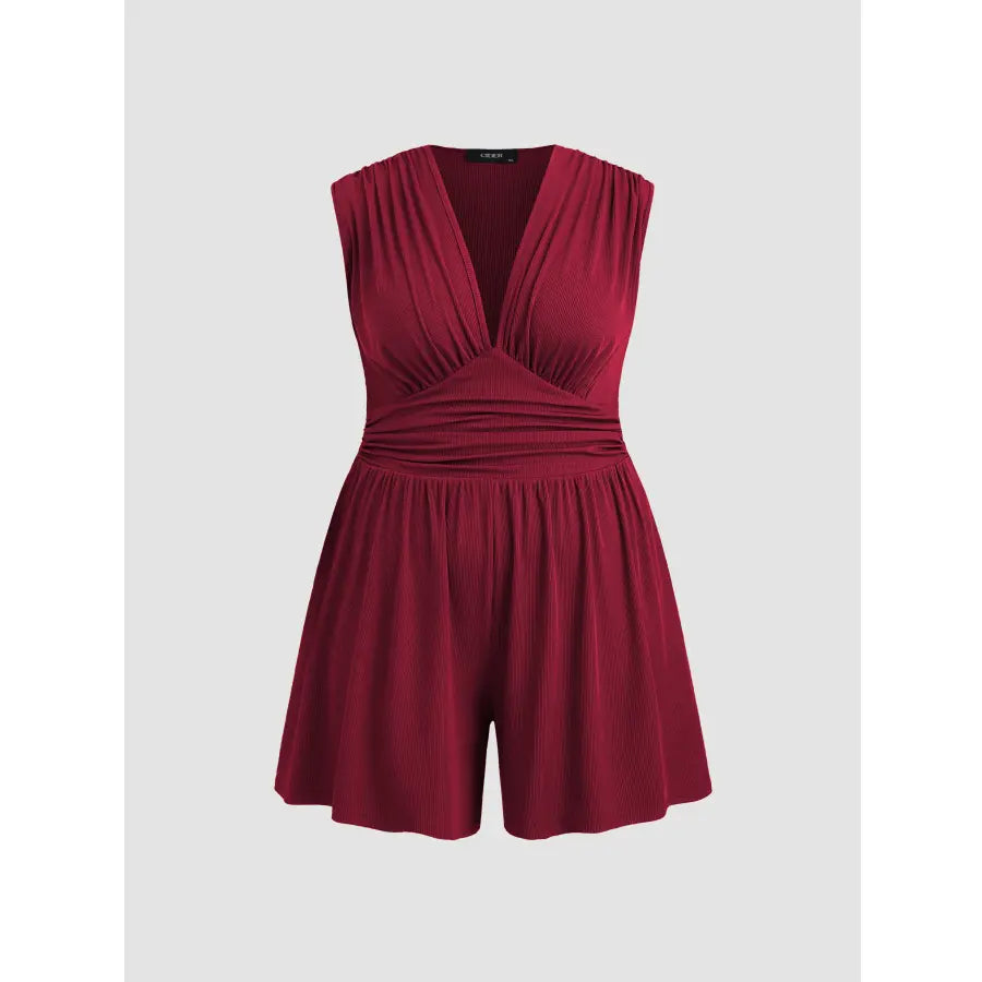 Combinaison bustier à col en V pour femme, printemps/été