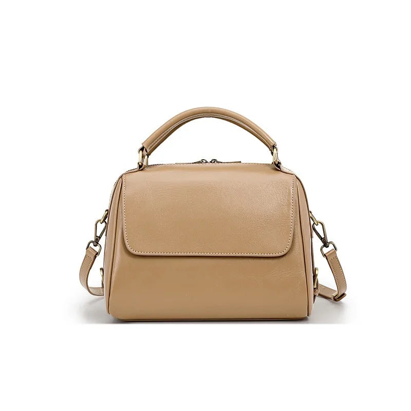 Sac à main en cuir véritable pour femme