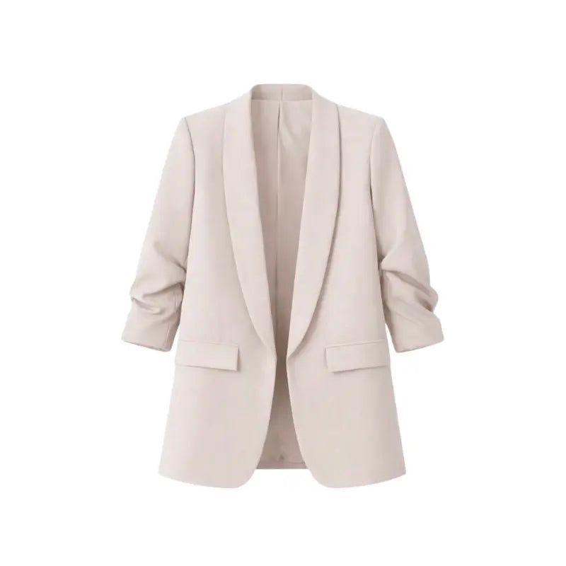 Blazer plissé à l'américaine | Vêtements pour femmes | Blazer | Plissé | Décontracté | Coupe ample