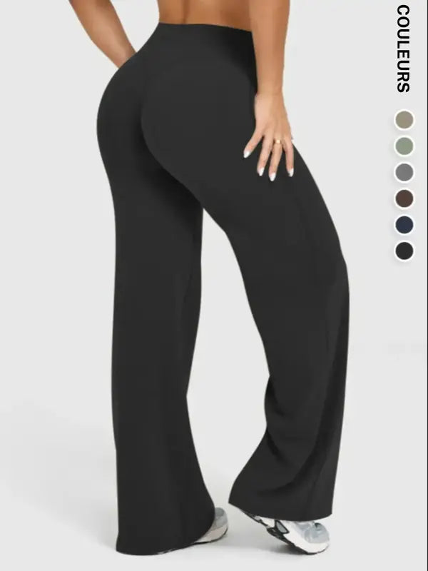 Pantalon de sport large décontracté pour femme, choix parfait pour l'automne et l'hiver, design confortable et tendance, idéal pour un usage quotidien.