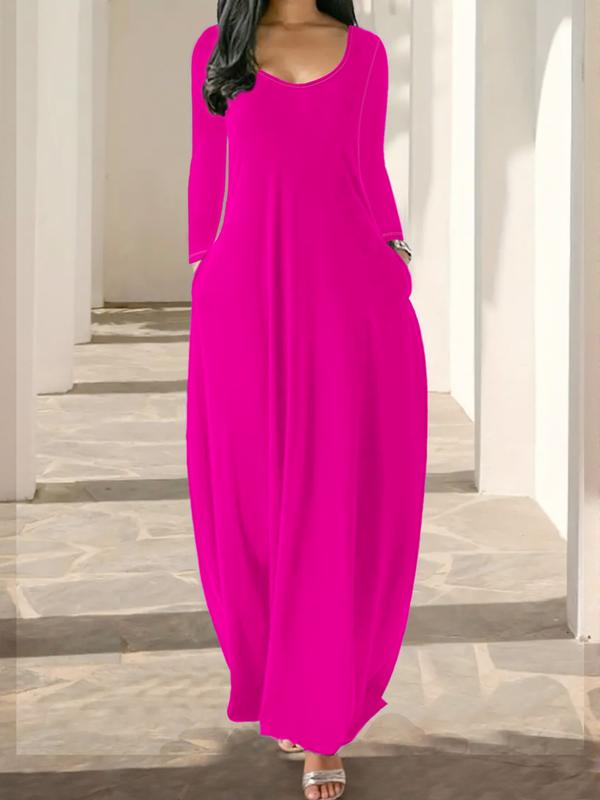 Chemise de nuit longue pour femme, imprimé léopard café, vêtements de nuit décontractés à manches longues et col rond avec poches, vêtement d'intérieur doux et confortable pour toutes les saisons