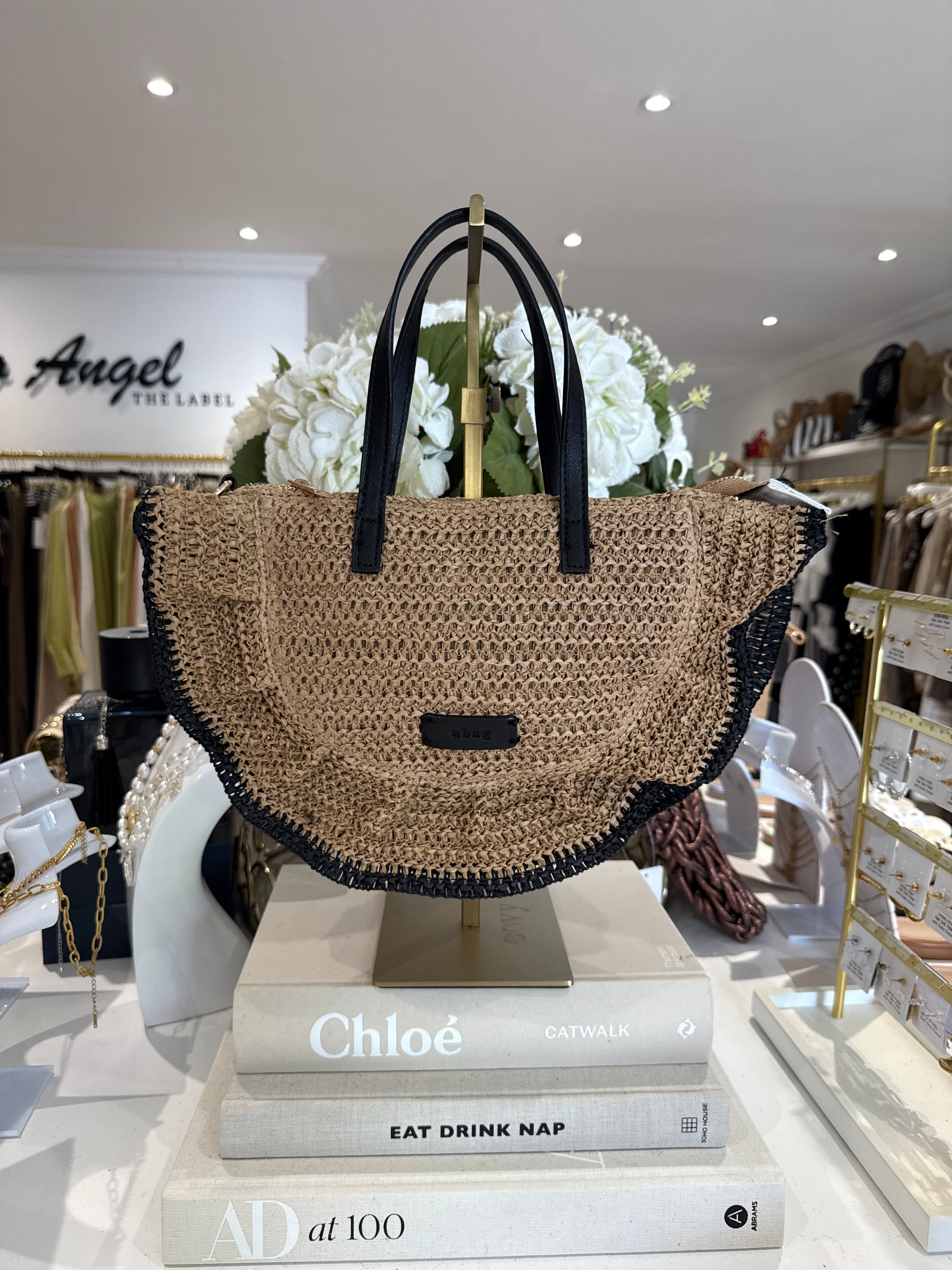 Half Moon Straw Bag (2 Colours)
