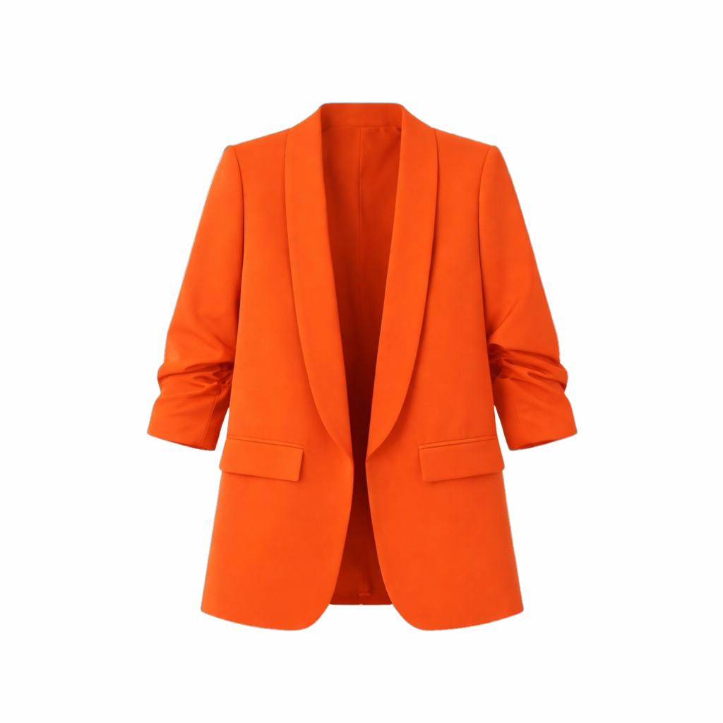 Blazer plissé à l'américaine | Vêtements pour femmes | Blazer | Plissé | Décontracté | Coupe ample