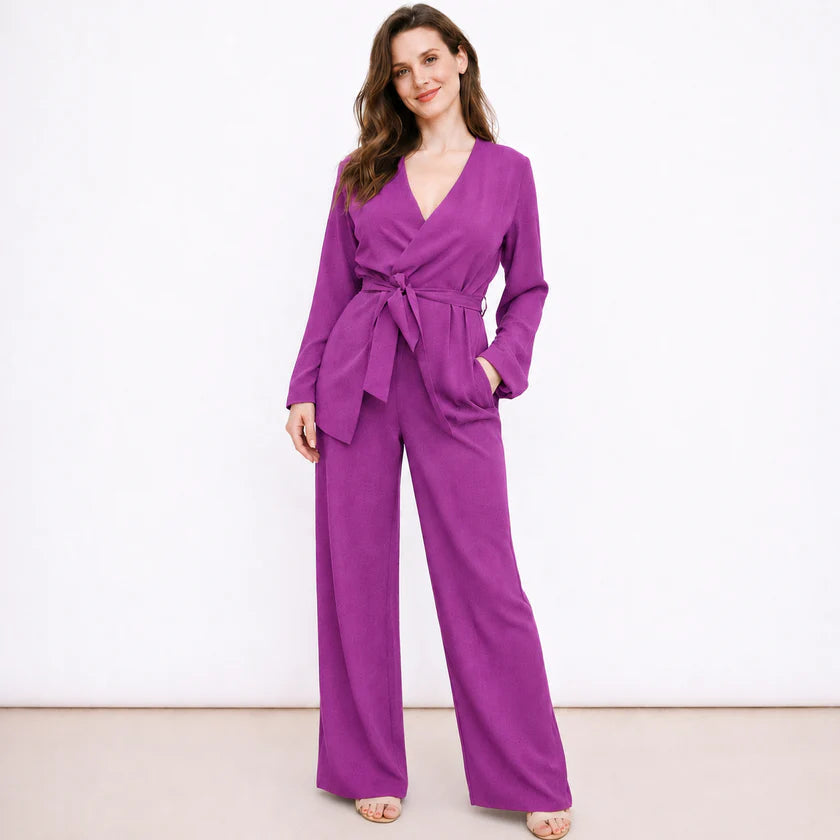 Ensemble pantalon et haut cache-cœur