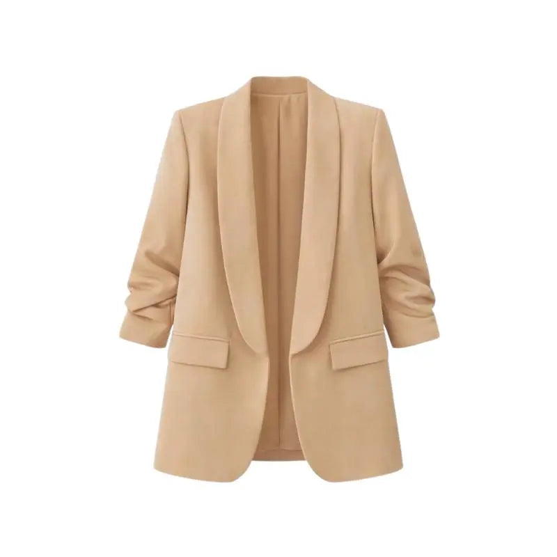 Blazer plissé à l'américaine | Vêtements pour femmes | Blazer | Plissé | Décontracté | Coupe ample