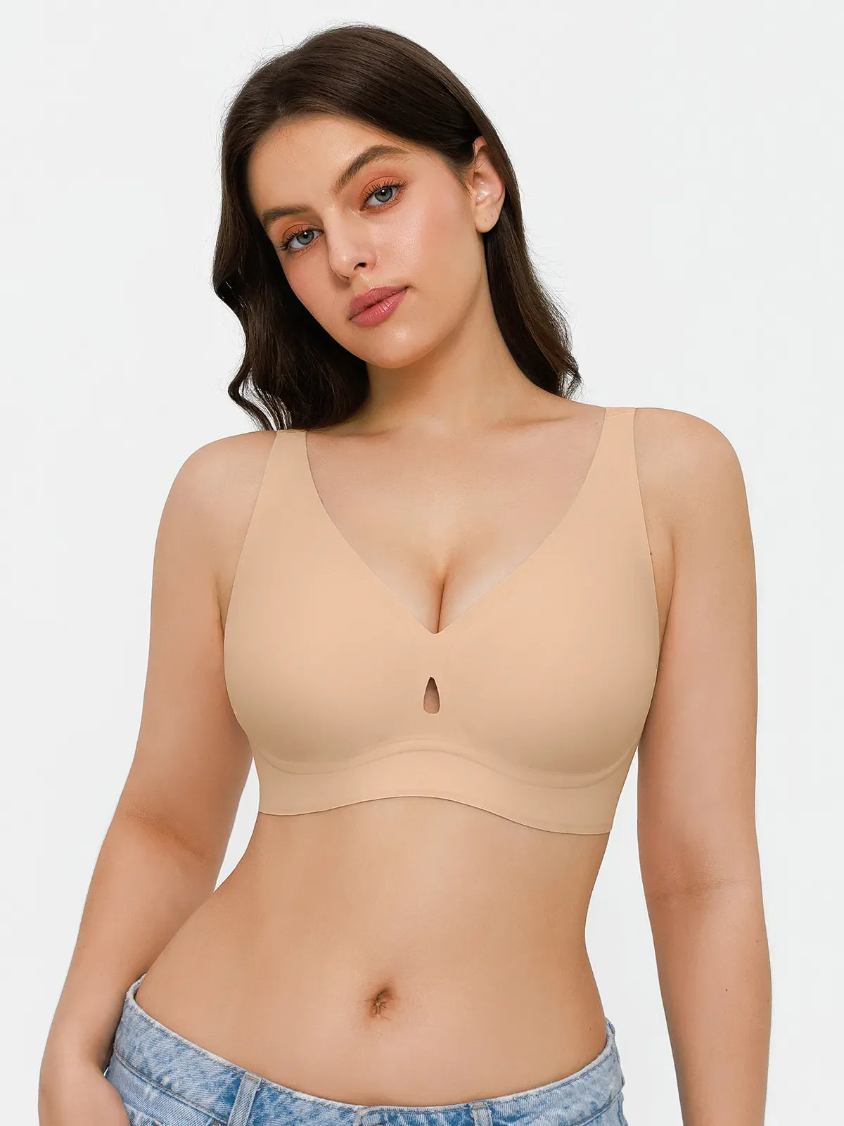 Soutien-gorge sans coutures avec support en gel et maintien des contours