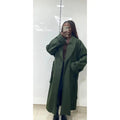 Wool trench coat with belt