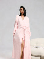 [COZY Soft Plush Feel]Women's Double-Sided Fleece Robe|Thickened Long Plush Loungewear|Warm Flannel Pajamas for Fall & Winter|Soft, Cozy, and Wearable Indoors & Outdoors