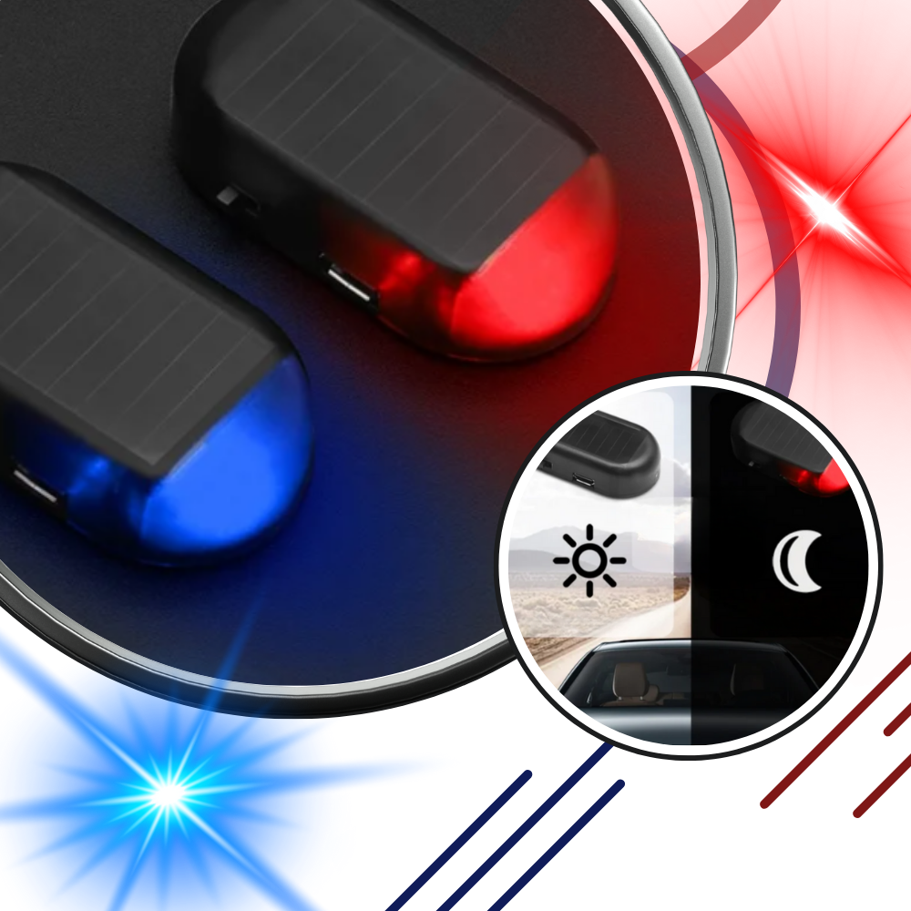 Car Solar Alarm Light
