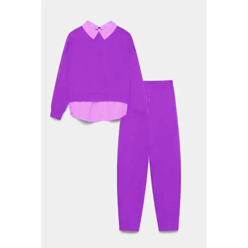 Ensemble deux-pièces pour femme, comprenant un haut et un pantalon