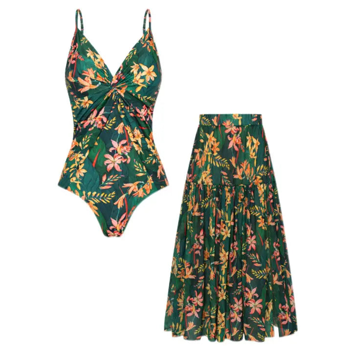 Ensemble de maillots de bain deux pièces, style décontracté et vacances, idéal pour la plage et la piscine estivales