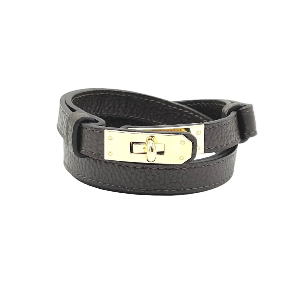 2026 Ermione, Ceinture en Cuir Véritable
