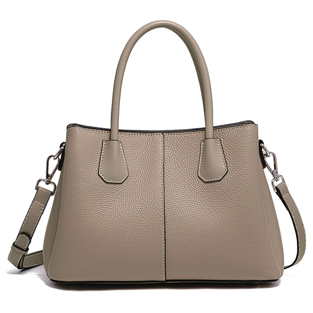 Sac à main pour femme en cuir blanc