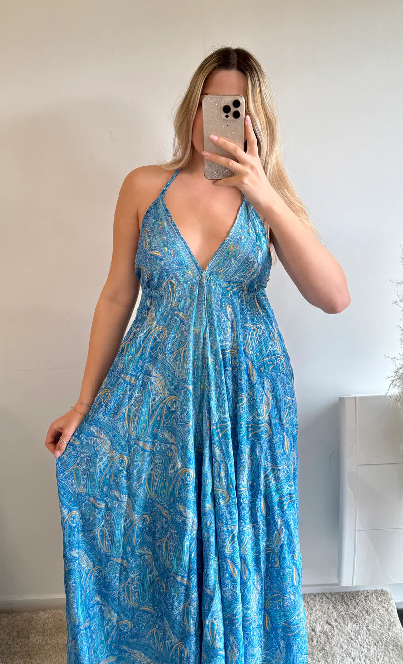 Robe longue bohème chic pour femme