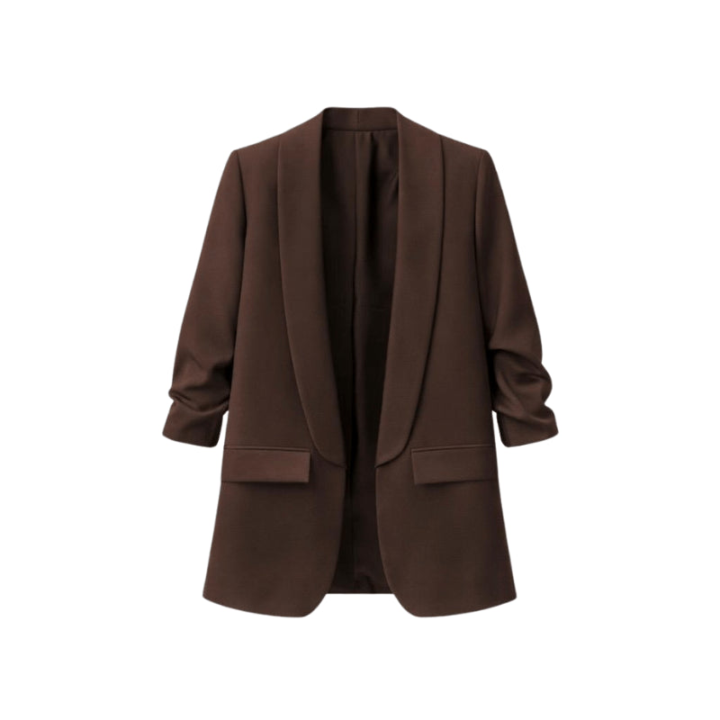 Blazer plissé à l'américaine | Vêtements pour femmes | Blazer | Plissé | Décontracté | Coupe ample