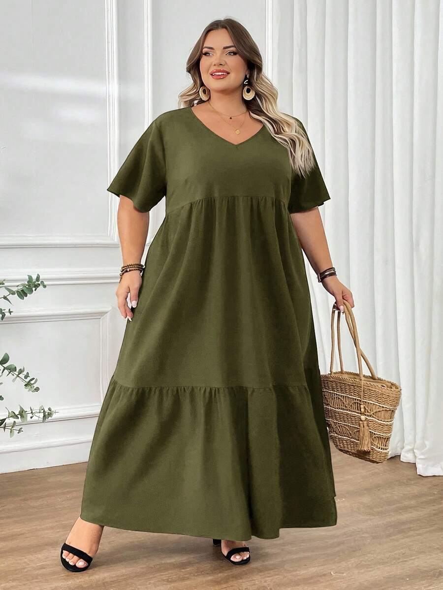 Robe d'été bohème grande taille pour femme
